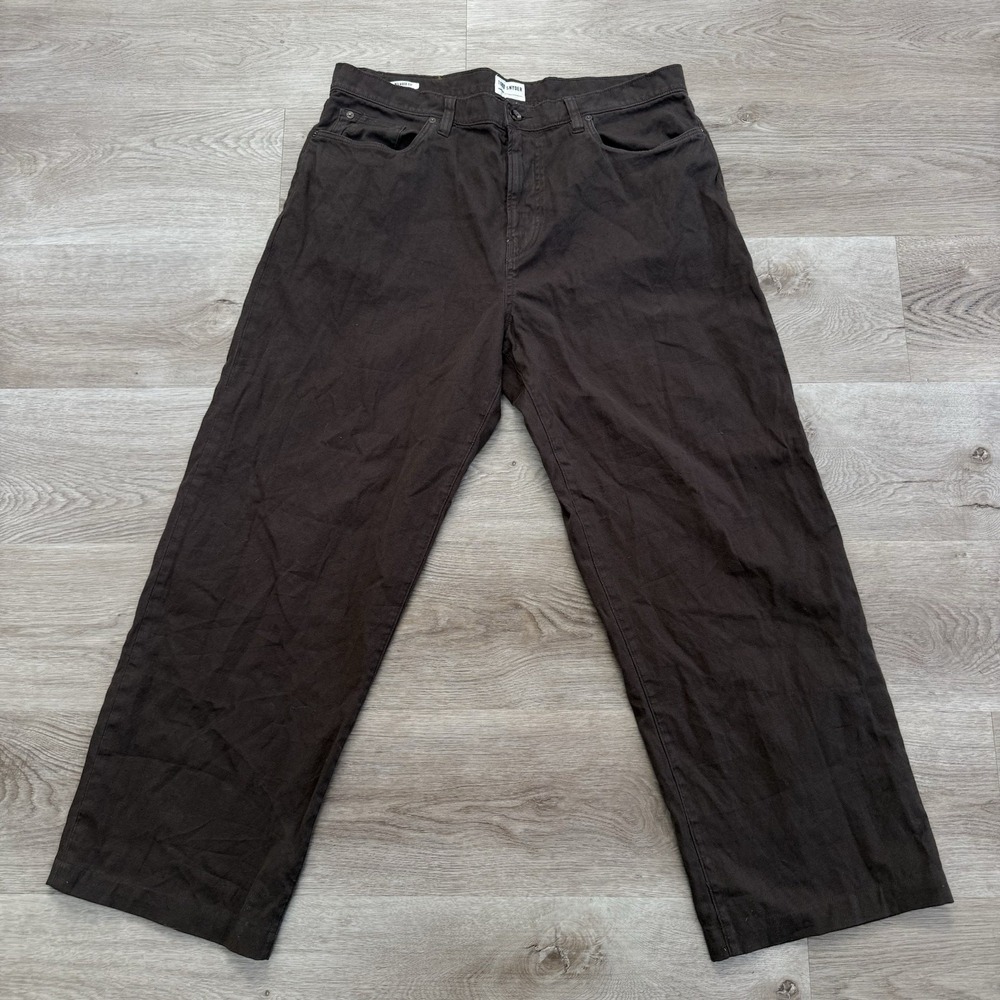 Todd Snyder Relaxed Fit Cotton Linen Pants Mens 34 (Measures 34x28) Brown
